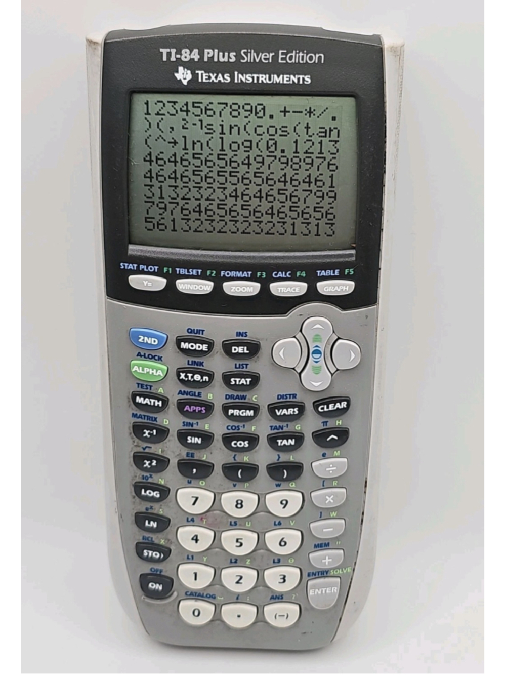 TI-84 Plus Silver Edition Graphing Calculator Tested Working New Backup Battery